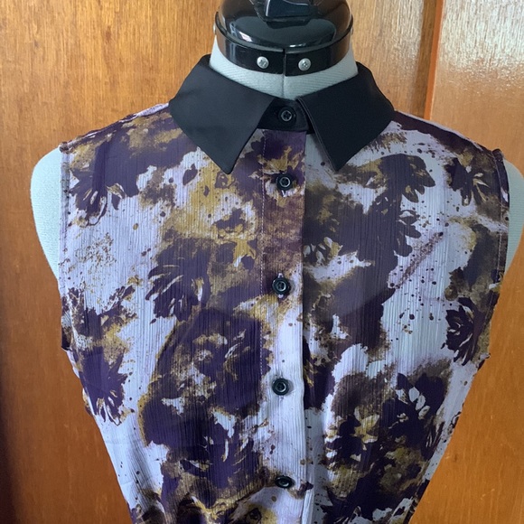 NWT Simply Vera Wang hi-lo abstract floral dress M - Picture 3 of 13